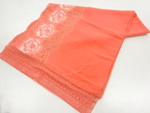 ビロードレース花模様ショール